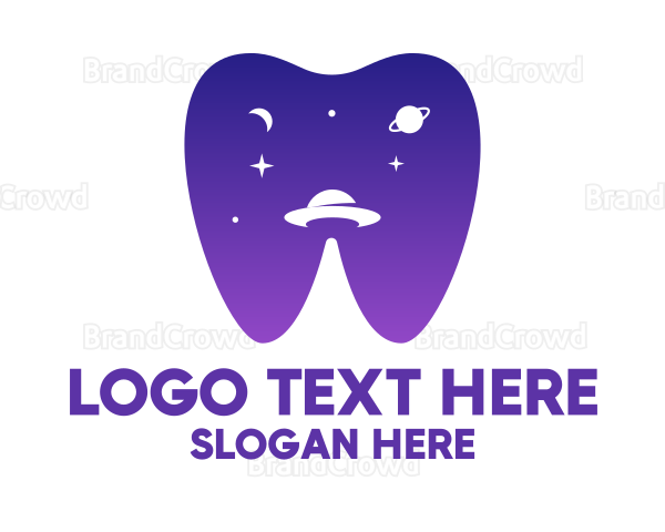 UFO Galaxy Tooth Logo