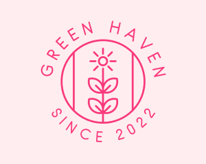 Garden - Flower Gardening Badge logo design