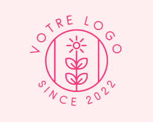 Badge - Flower Gardening Badge logo design