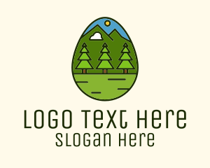 Mountain - Outdoor Adventure Egg logo design