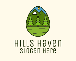 Outdoor Adventure Egg logo design