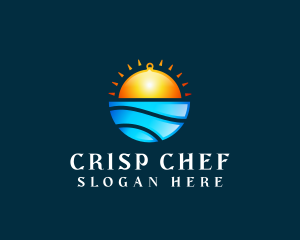 Sunset Cloche Catering logo design