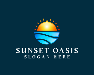 Sunset Cloche Catering logo design