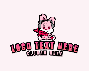 Bunny - Bunny Gamer Rabbit logo design