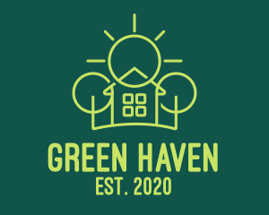 Green Residential Housing logo design