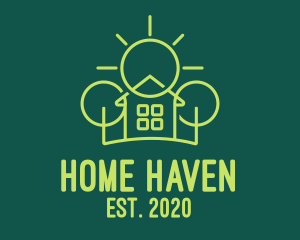Housing - Green Residential Housing logo design