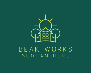 Green Residential Housing logo design