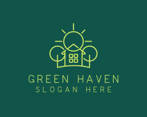 Green Residential Housing logo design