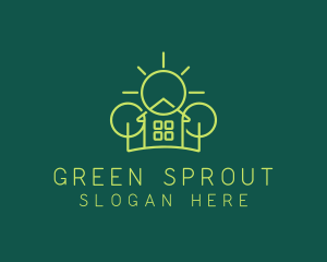 Green Residential Housing logo design