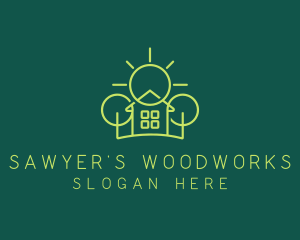 Green Residential Housing logo design