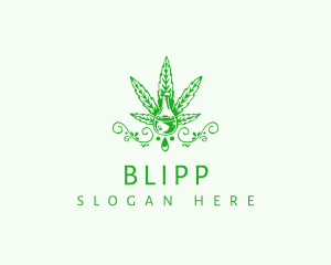 Oil - Natural Marijuana Extract logo design