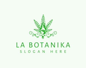 Essential Oil - Natural Marijuana Extract logo design