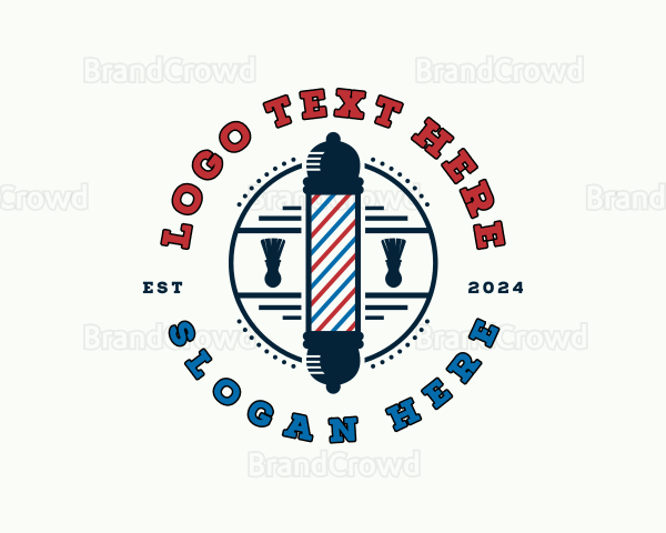 Barber Shaving Grooming Logo