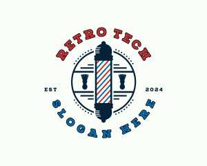 Barber Shaving Grooming logo design