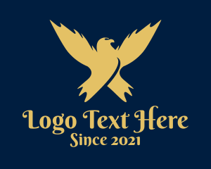 Wildlife Conservation - Yellow Bird Wings logo design