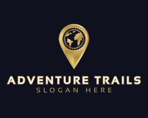 Travel Location Globe logo design