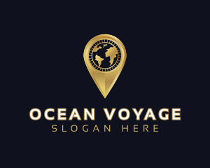 Travel Location Globe logo design