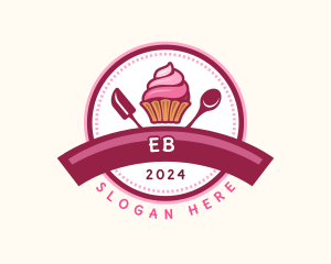 Cupcake Baking Dessert Logo