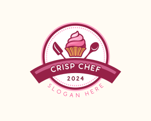 Cupcake Baking Dessert logo design