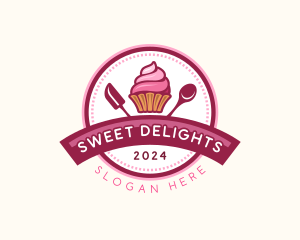 Cupcake Baking Dessert logo design