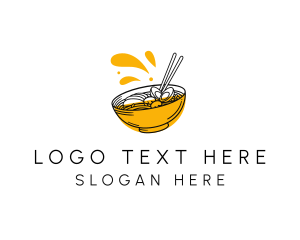 Yummy - Ramen Noodle Shop logo design
