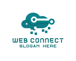 Internet - Cloud Tech Pixels logo design
