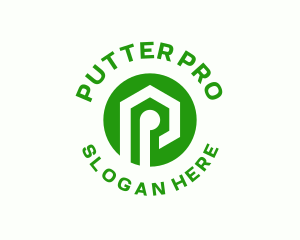 Letter P Logistics Company logo design