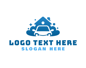 Clean - Car Maintenance House logo design