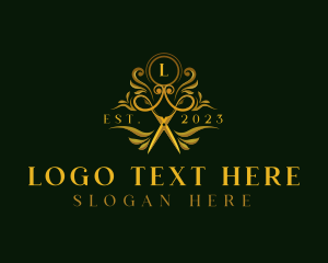 Scissors - Fashion Elegant Salon logo design