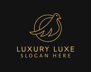 Bird Luxury Badge logo design