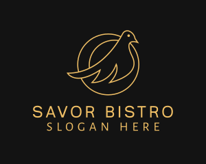Law Firm - Bird Luxury Badge logo design