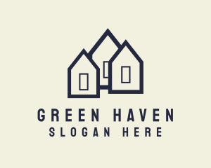 Village - Residential Home Village logo design