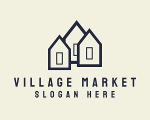 Village - Residential Home Village logo design