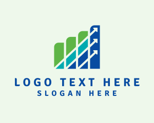Professional - Business Graph Investment logo design