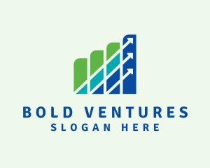 Business Graph Investment logo design