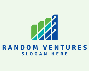 Business Graph Investment logo design