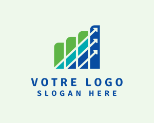 Statistic - Business Graph Investment logo design