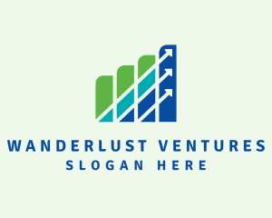 Business Graph Investment logo design