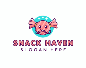 Cute Candy Sweet logo design