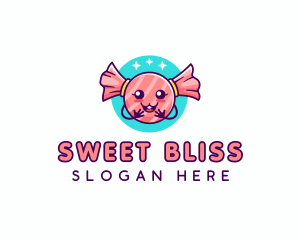 Cute Candy Sweet logo design
