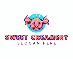 Cute Candy Sweet logo design