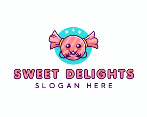 Cute Candy Sweet logo design