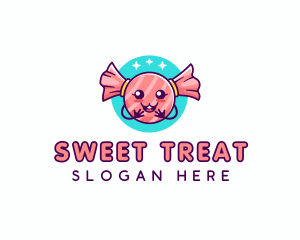 Cute Candy Sweet logo design