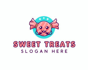 Cute Candy Sweet logo design