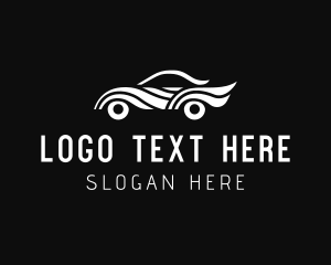 Driving Lesson - Modern Car Wave logo design