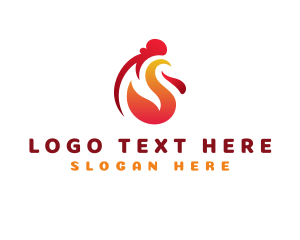 Rooster - Chicken Roast Grill logo design