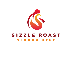 Roast - Chicken Roast Grill logo design