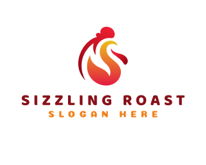 Roast - Chicken Roast Grill logo design