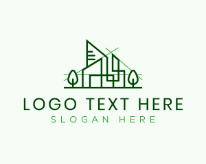 Village - House Architecture Building logo design