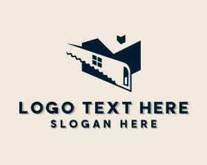 Negative Space - Home Construction Tools logo design